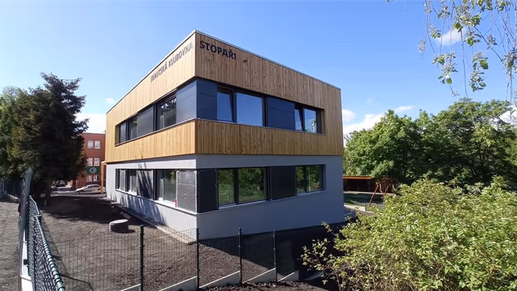 Budova klubovny Stopařů